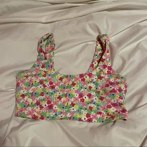Zara floral crop top